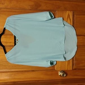 Seafoam green blouse